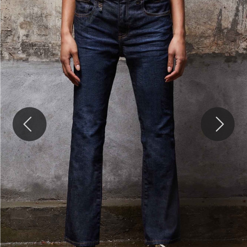 R13 Blue Ankle Cropped Jeans